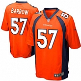 Nike Men & Women & Youth Broncos #57 Barrow Orange Team Color Game Jersey,baseball caps,new era cap wholesale,wholesale hats